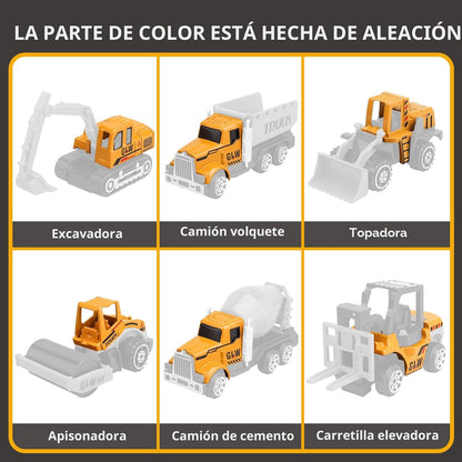 Conjunto de Juguetes de Construcción para Niños, Juego de Camiones...