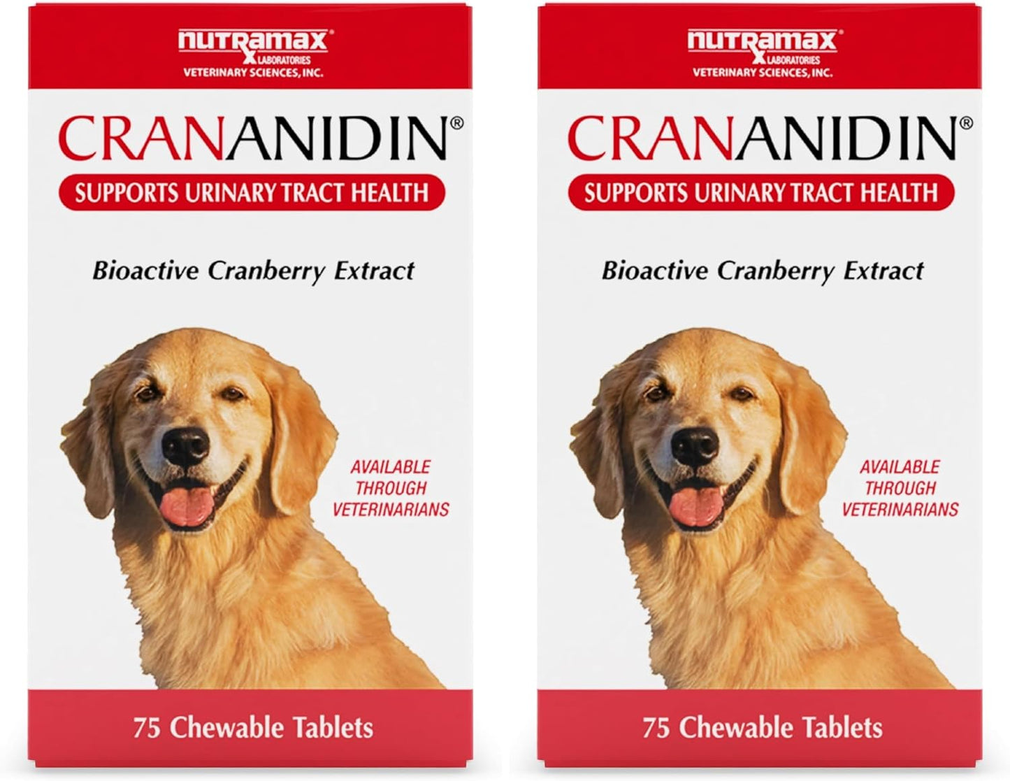 Nutramax Crananidina para perros, salud del tracto urinario y apoyo...