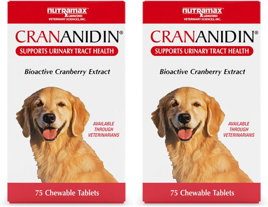 Nutramax Crananidina para perros, salud del tracto urinario y apoyo...