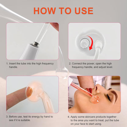 Herramienta de cuidado facial de alta frecuencia, dispositivo de to...