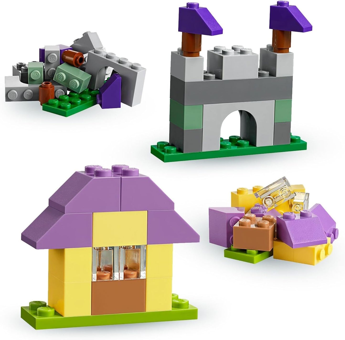 LEGO Classic Maleta creativa 10713 - Incluye estuche organizador de almacenamiento con divertidos y coloridos bloques de construcción, juguete de aprendizaje preescolar para niños, niños y niñas a