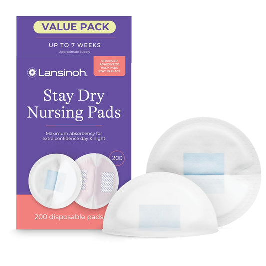 Lansinoh Stay Dry Almohadillas de lactancia desechables, almohadill...