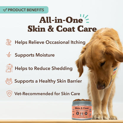 Natural Dog Company Vet Strength Omega Masticables para la Piel y e...