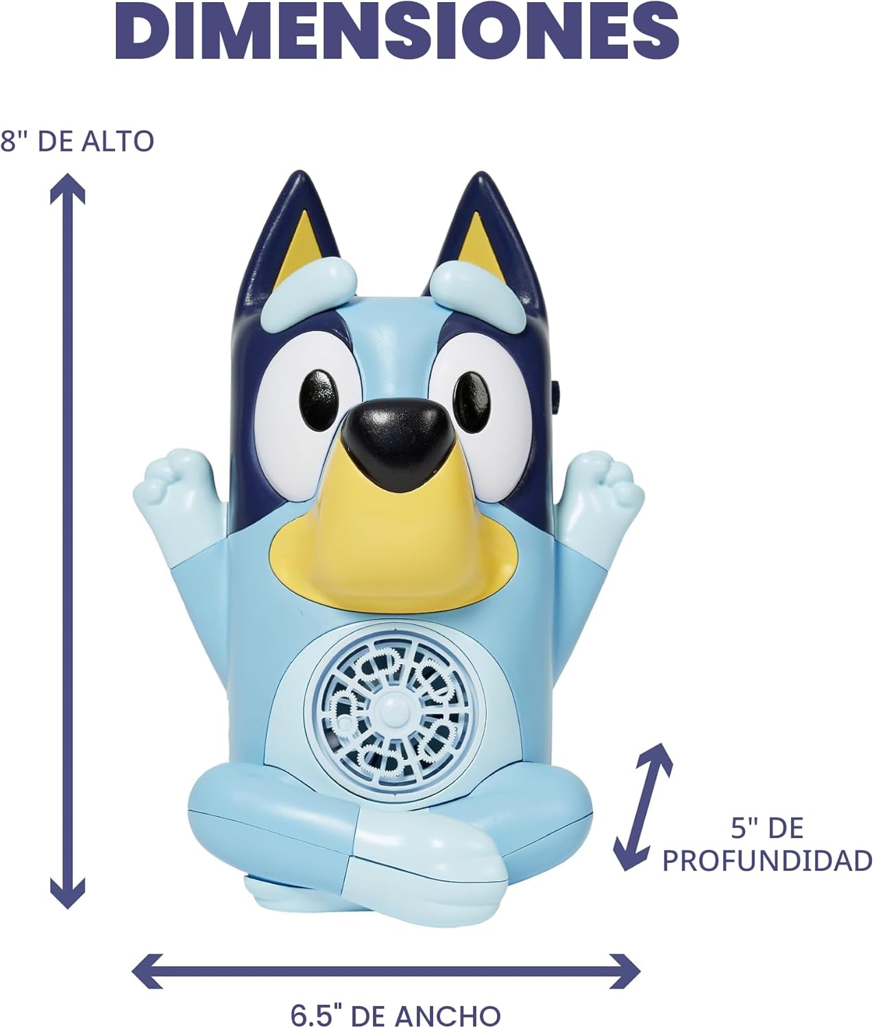 MÁQUINA DE BURBUJAS NO DERRAMABLE BLUEY Musical | Juguete de Burbuj...
