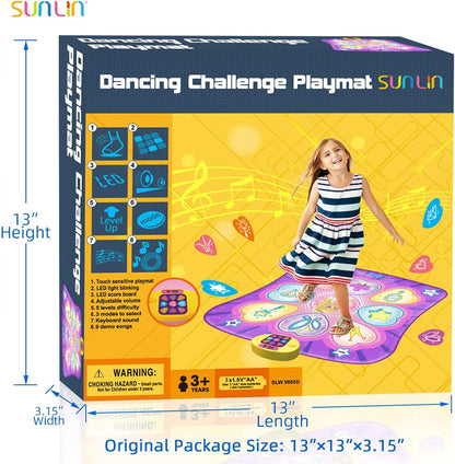 SUNLIN - Alfombra de baile para niñas de 3 a 10 años | Alfombrilla...