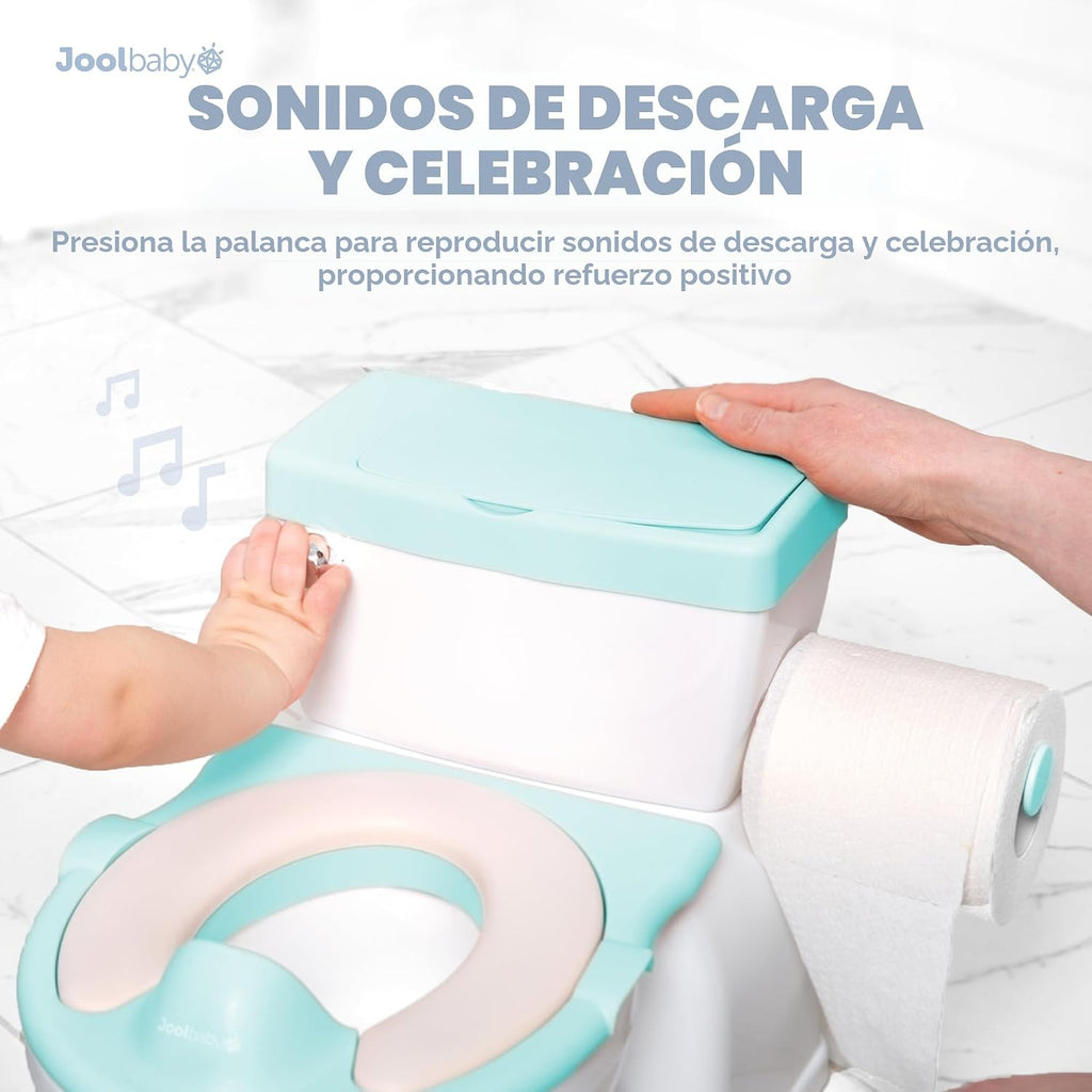 Orinal Real Feel 2 en 1 con almacenamiento para toallitas, sonidos...