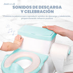 Orinal Real Feel 2 en 1 con almacenamiento para toallitas, sonidos...
