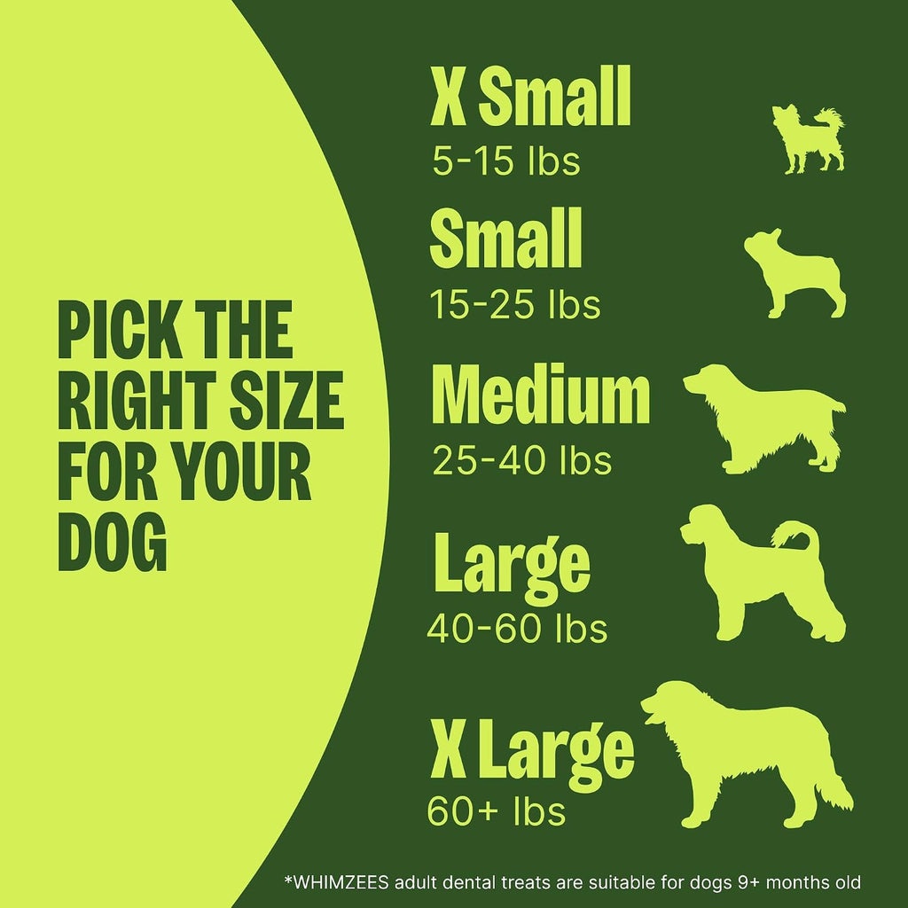 Wellness WHIMZEES Value Pack - Premio dental natural para perros, m...