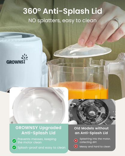 GROWNSY - Licuadora para comida de bebé con canasta de vapor, proce...