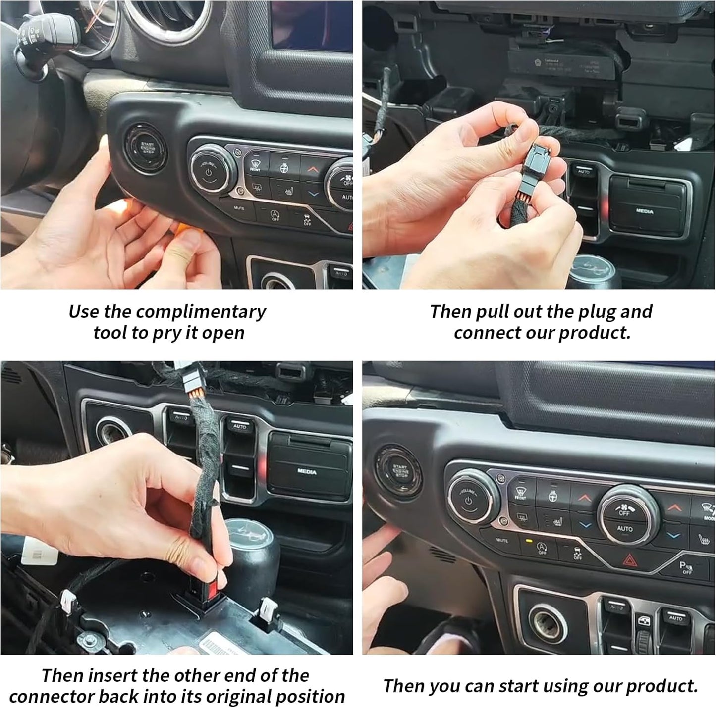 Eliminador de parada de arranque automático para Jeep Wrangler JL 2018 2019 2020 2021 2022 2023 2024 2025 Gladiator JT 2020-2025 Eliminador de parada automática del motor, parada automática