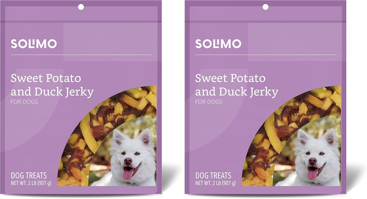 Marca Amazon \u2013 Solimo Golosinas para perros de patata dulce y...
