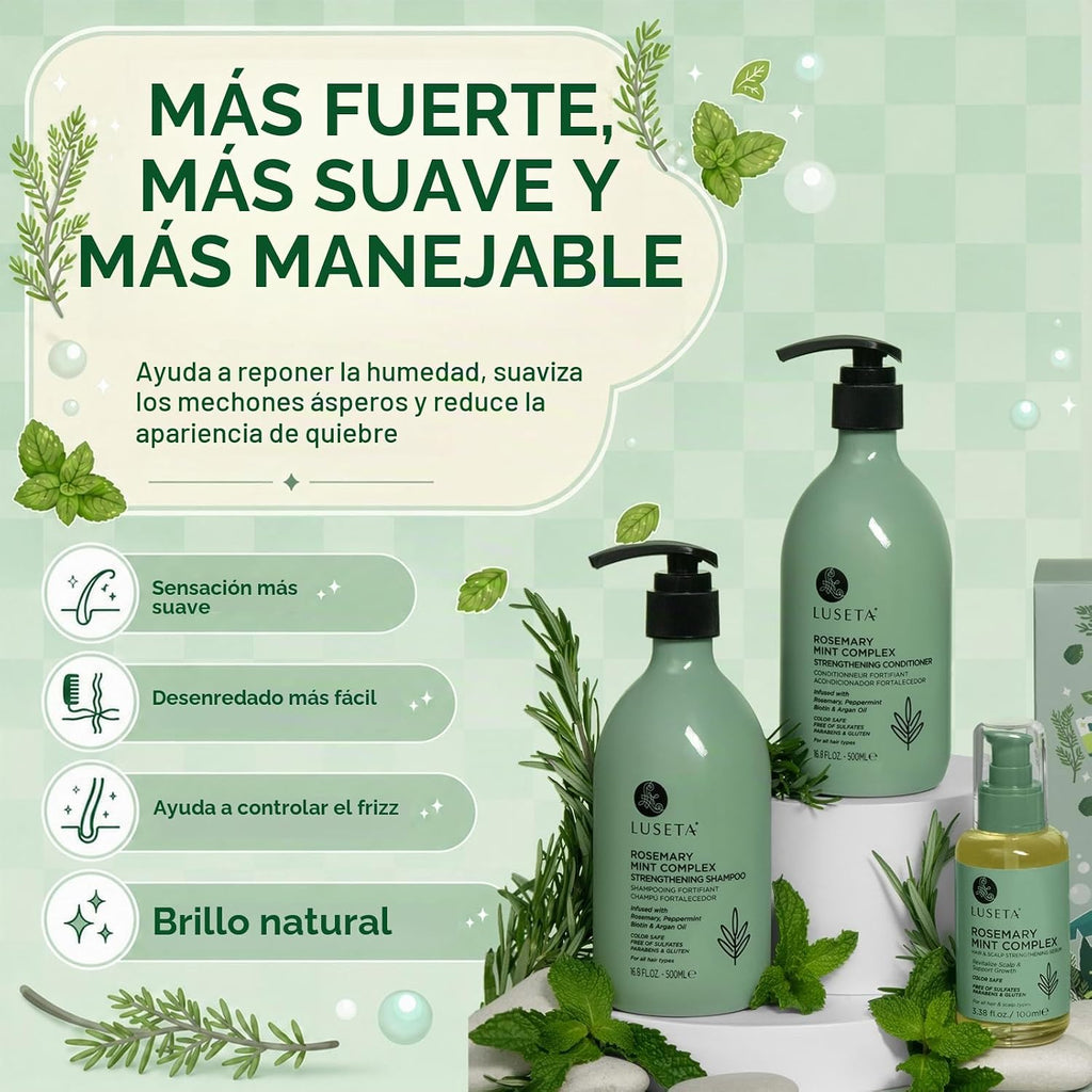 Luseta Rosemary Mint Set de regalo para mujer, cuidado refrescante...