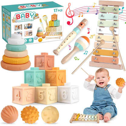 Wuzhineisn Juguetes para bebés de 6 a 12 meses, juguetes Montessori...
