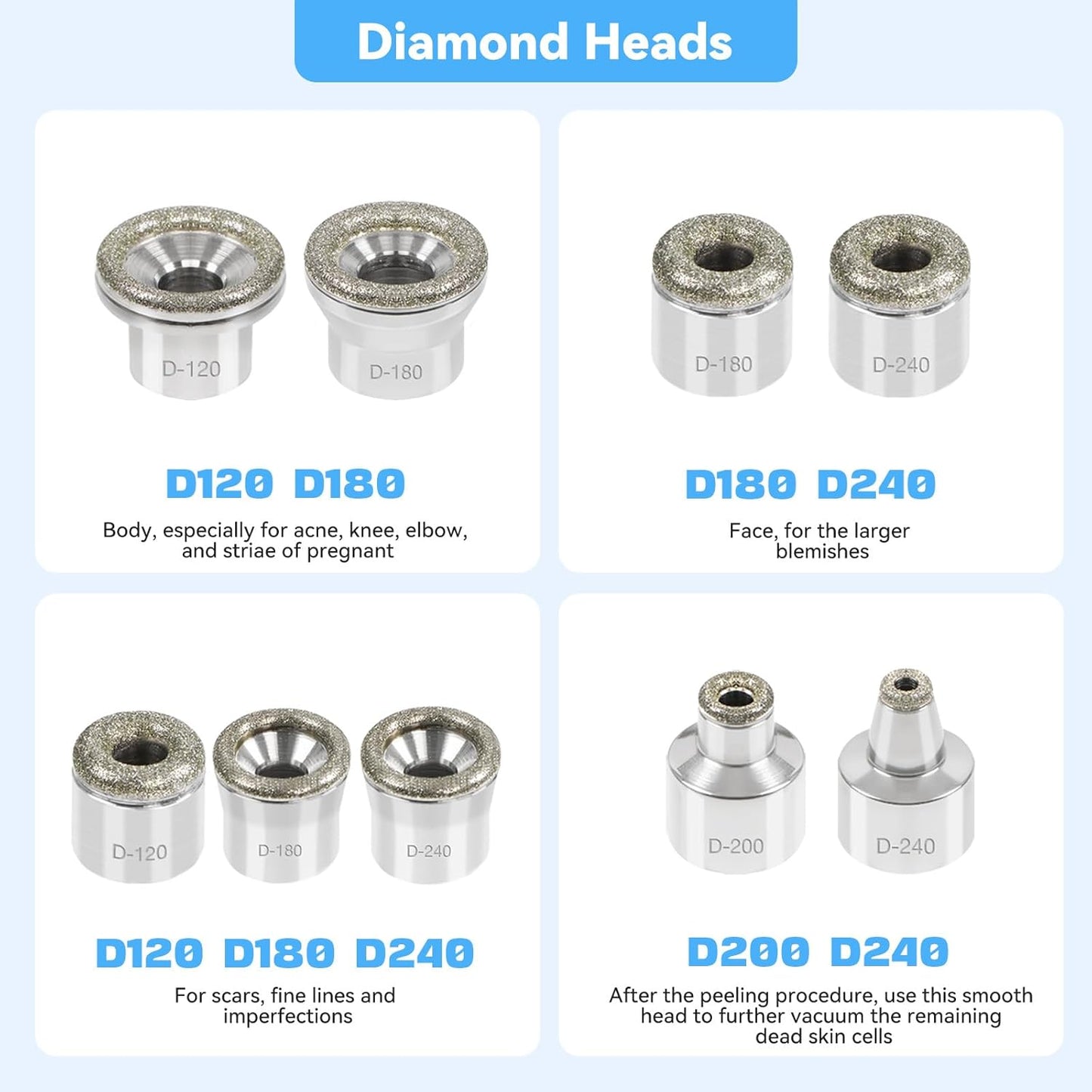 Máquina facial mejorada de micro dermoabrasión de diamante, herrami...