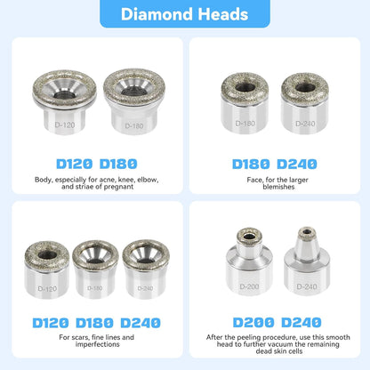Máquina facial mejorada de micro dermoabrasión de diamante, herrami...