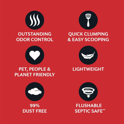 WORLD'S BEST CAT LITTER - Arena para múltiples gatos, sin perfu...