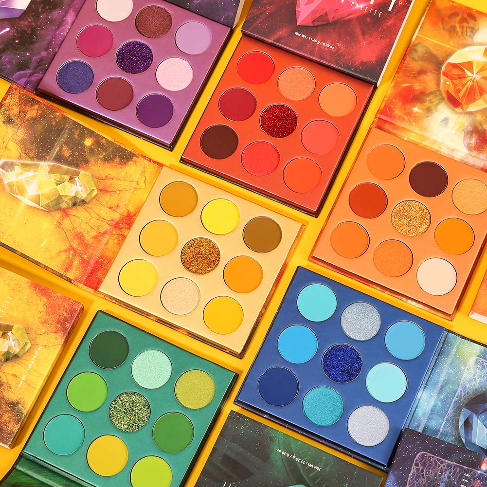 docolor Paleta de sombras de ojos de 54 colores, paleta de sombras...