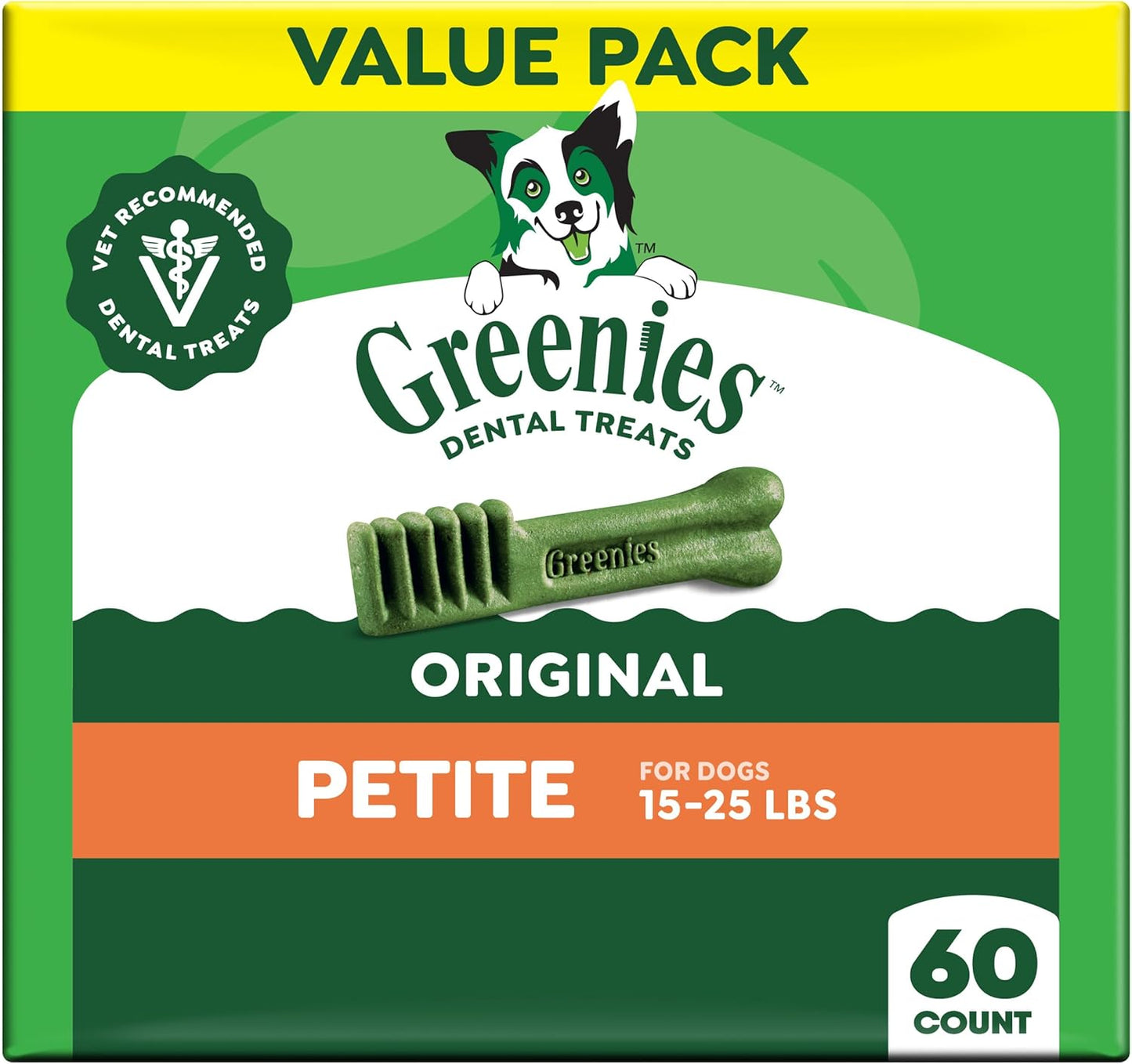Greenies - Golosinas naturales para la salud dental de perros peque...