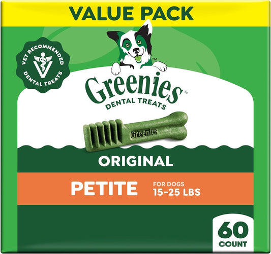 Greenies - Golosinas naturales para la salud dental de perros peque...