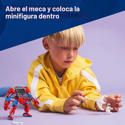 LEGO Marvel Spider-Man Mech vs Anti-Venom - Juego de juguetes de construcción – Juguete de Spider-Man para niños, niños y niñas, a partir de 6 años – Figura de acción para construir – Regalo de superhéroe para cumpleaños – 76308