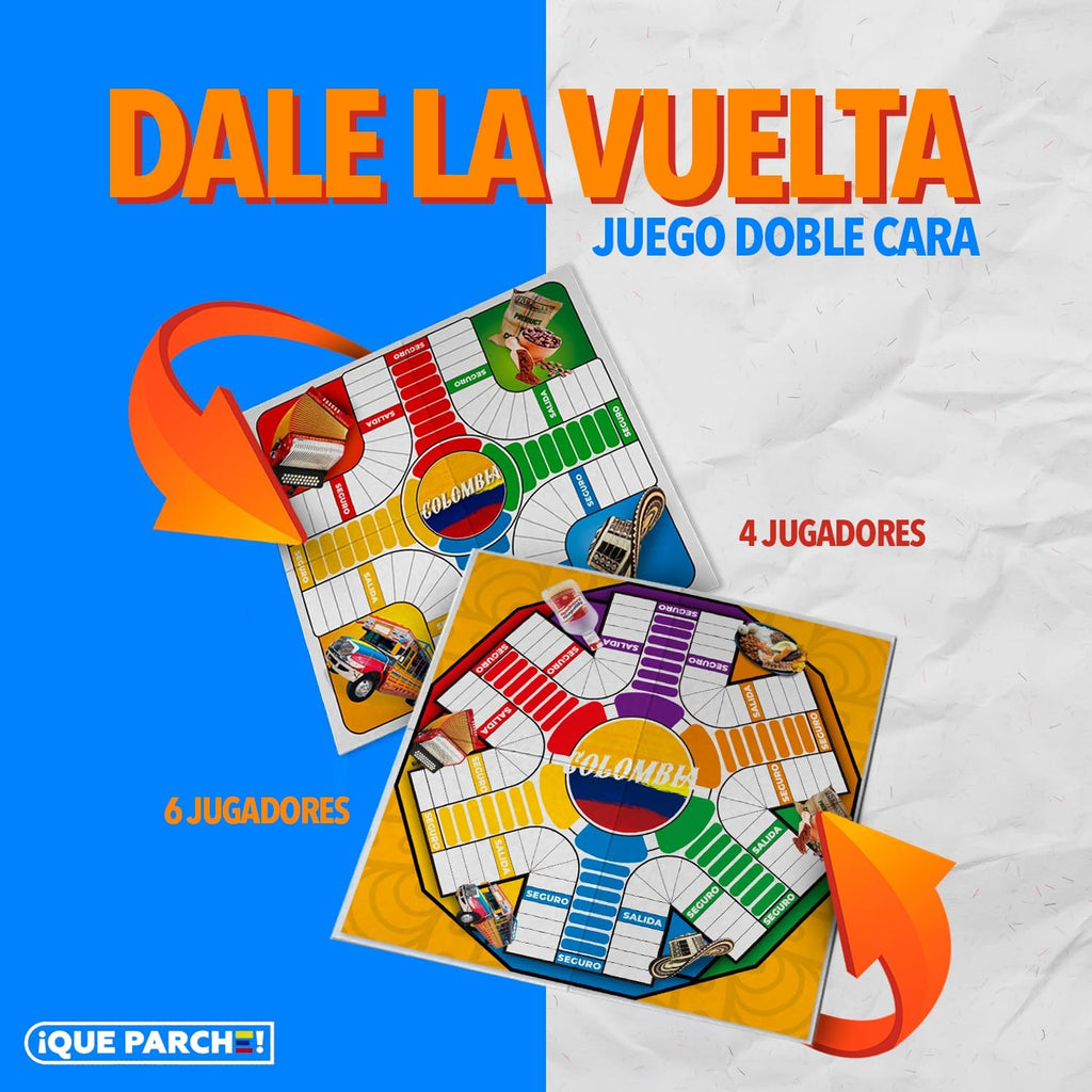 PAP Products PARQUES MAGNÉTICO Colombiano para 2 a 6 Jugadores Colo...
