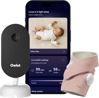 Paquete todo en uno de monitor inteligente para bebés Owlet Dream D...