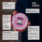REUZEL Pomada rosa de fijación pesada a base de aceite 0.21 lb | Po...