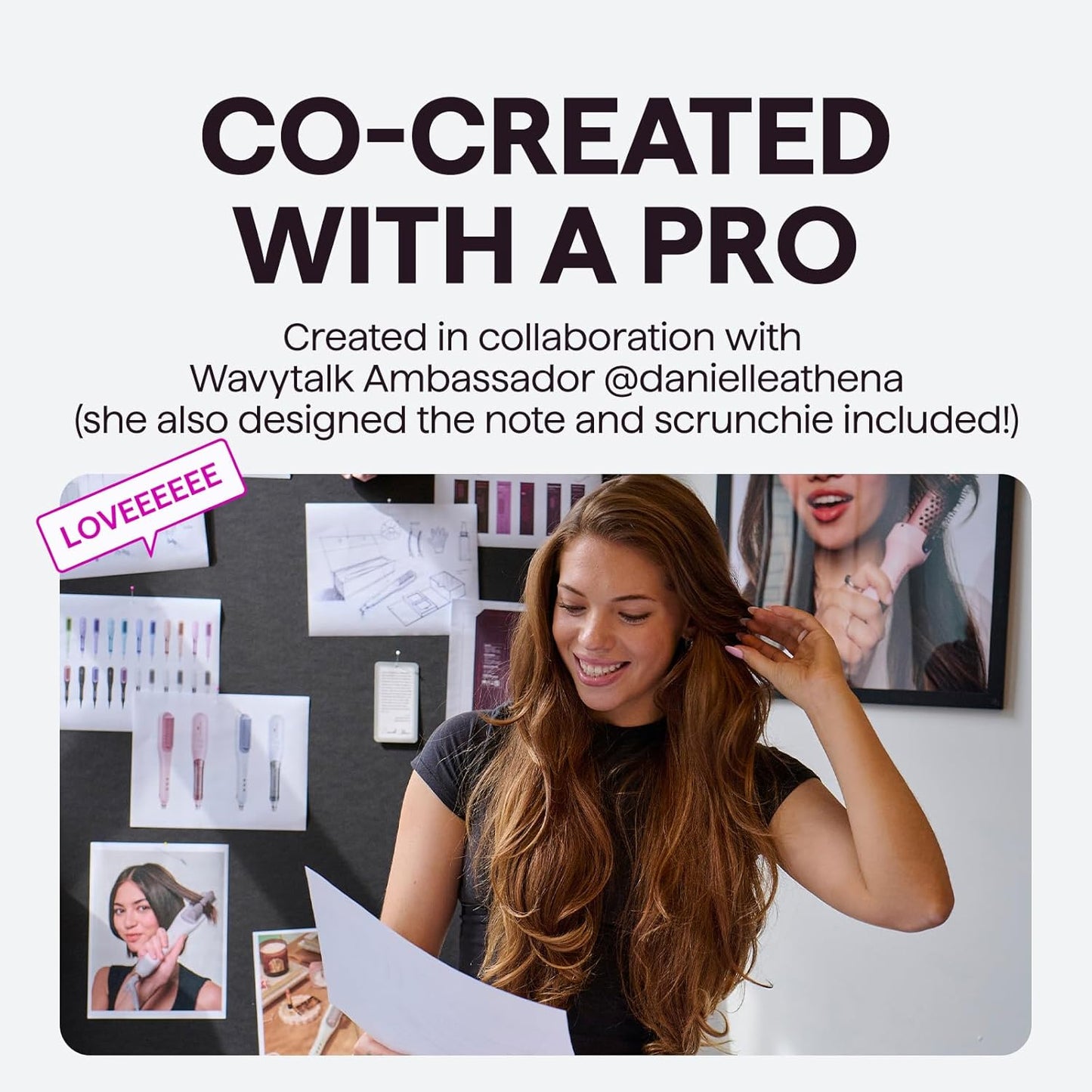Wavytalk Cepillo alisador de cabello Pro Steamline Pro, cepillo ali...