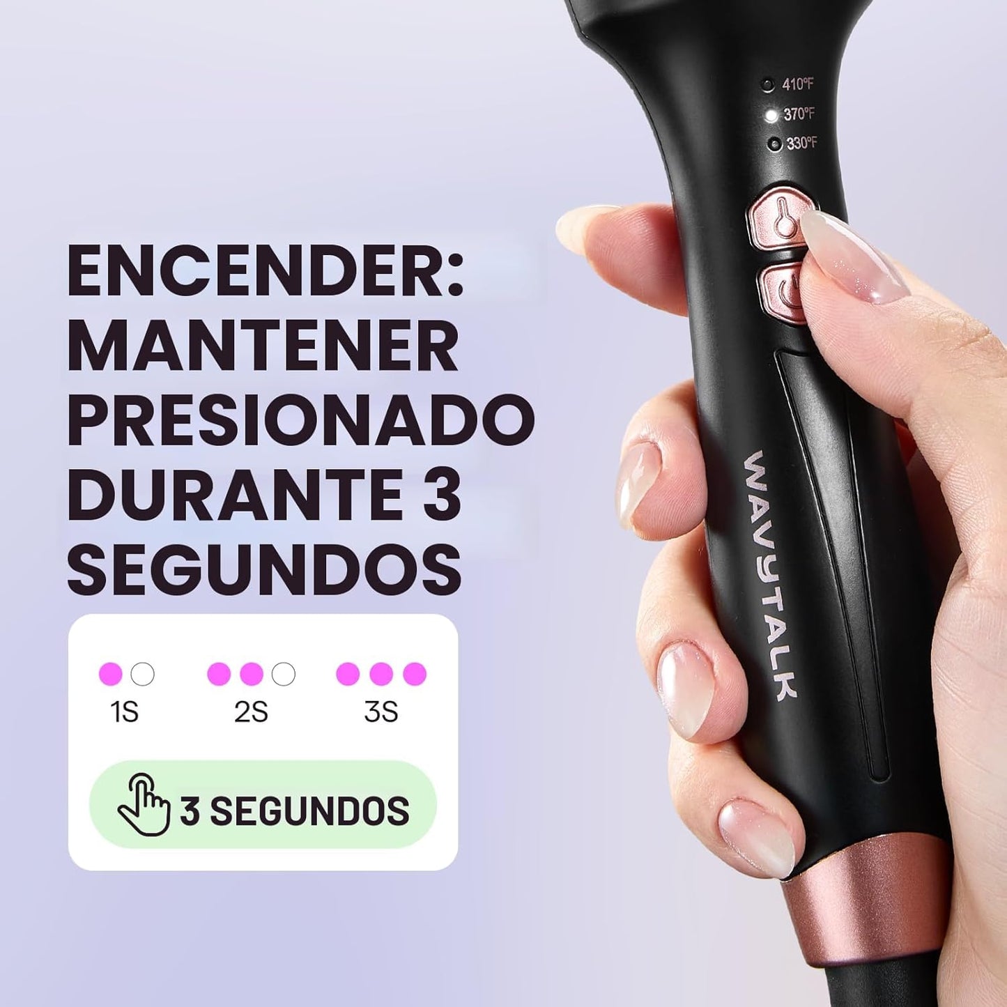 Wavytalk Versión Actualizada Cepillo Térmico para Aspecto de Peinad...