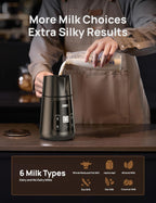 DREO BaristaMaker Espumador de Leche, Todo en 1, 27oz\/800ml Máquin...
