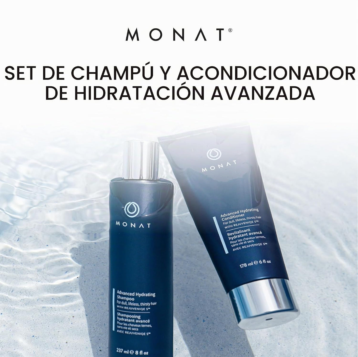 MONAT Juego de champú y acondicionador de hidratación avanzada infu...