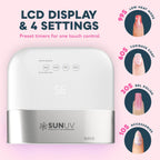 SUNUV Luz UV para uñas de gel, lámpara de gel UV LED profesional SU...