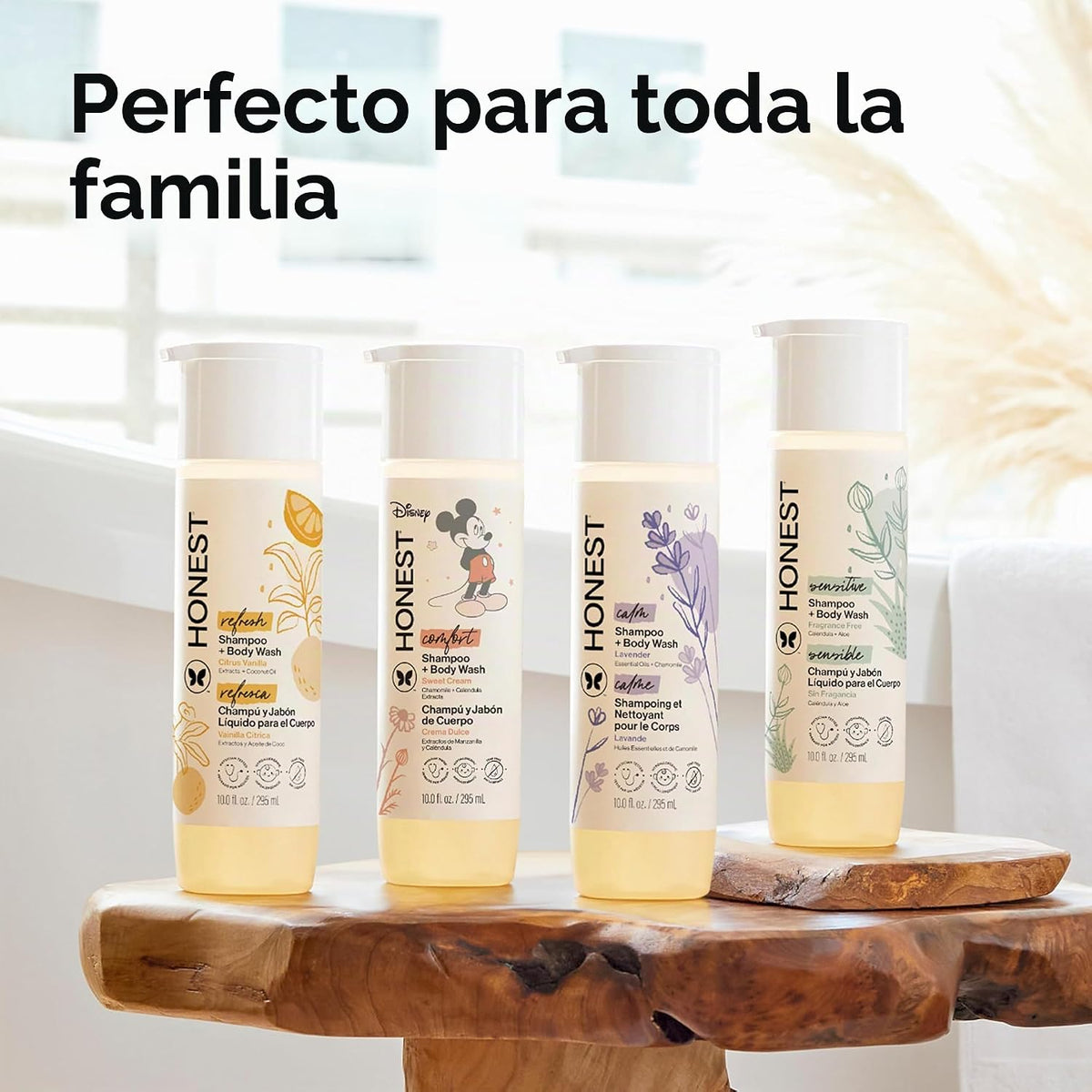 The Honest Company Champú limpiador 2 en 1 + gel de baño | Suave pa...