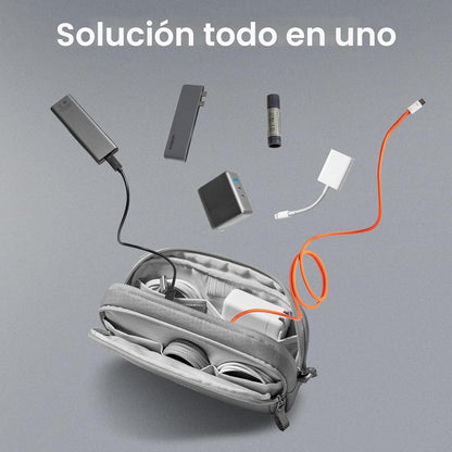 tomtoc Estuche Organizador Electrónico de Viaje, Bolsa Táctica Resi...