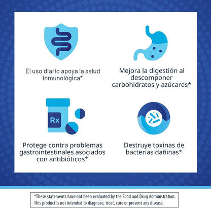 florastor Daily Probiotico Suplemento, 250 mg, Cápsulas 100 EA por...