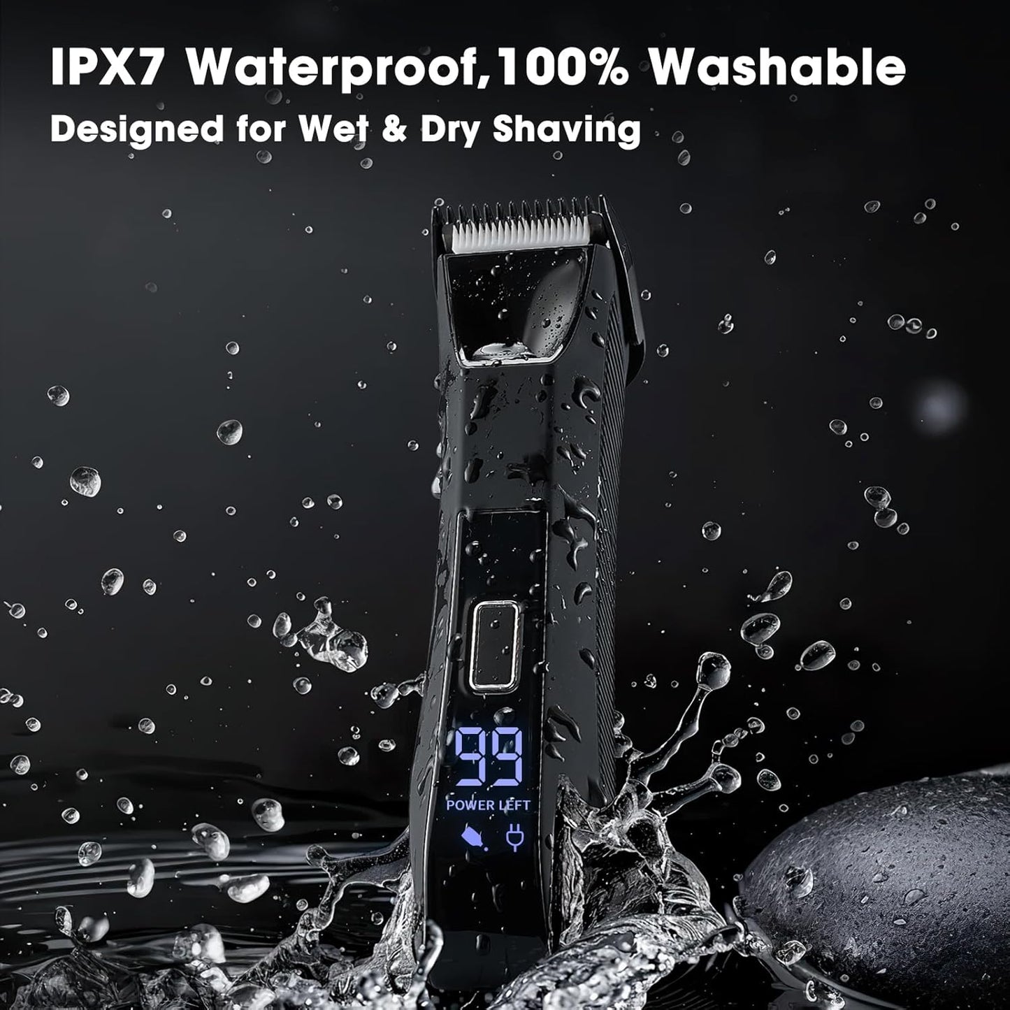 Zesuti Recortador 2-en-1 para Hombre, Recortadores de Pelo Corporal...