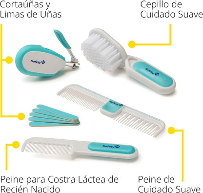 Kit de cuidado y aseo Deluxe Safety 1st para bebé, Azul Ártico, Ese...