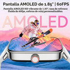 Tensky Reloj inteligente para mujer, 1.85 pulgadas HD AMOLED Fitnes...