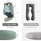 MOON PARK - Almohadas de embarazo para dormir - Almohada de materni...
