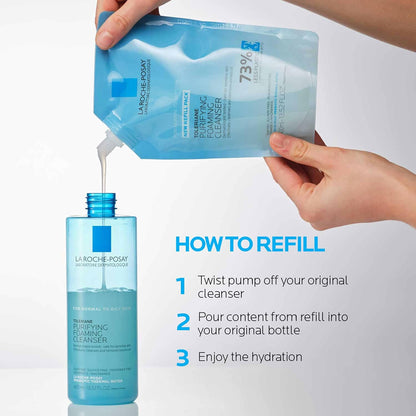 La Roche-Posay Toleriane Limpiador Facial Espumoso Purificante, Lim...