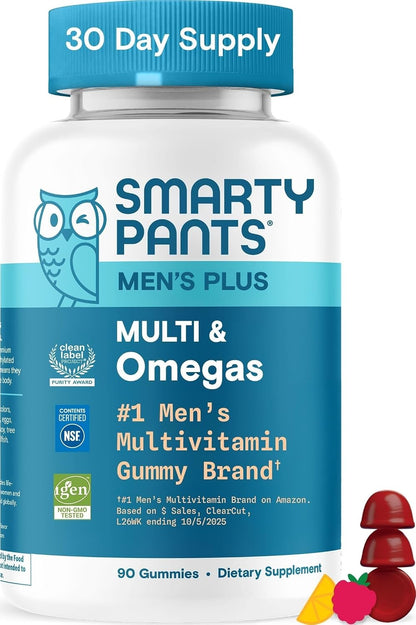 SmartyPants Gomitas multivitamínicas para hombres - Fórmula mejorad...