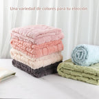 Paquete de 4 mantas suaves de forro polar para niña, mantas de cuna...