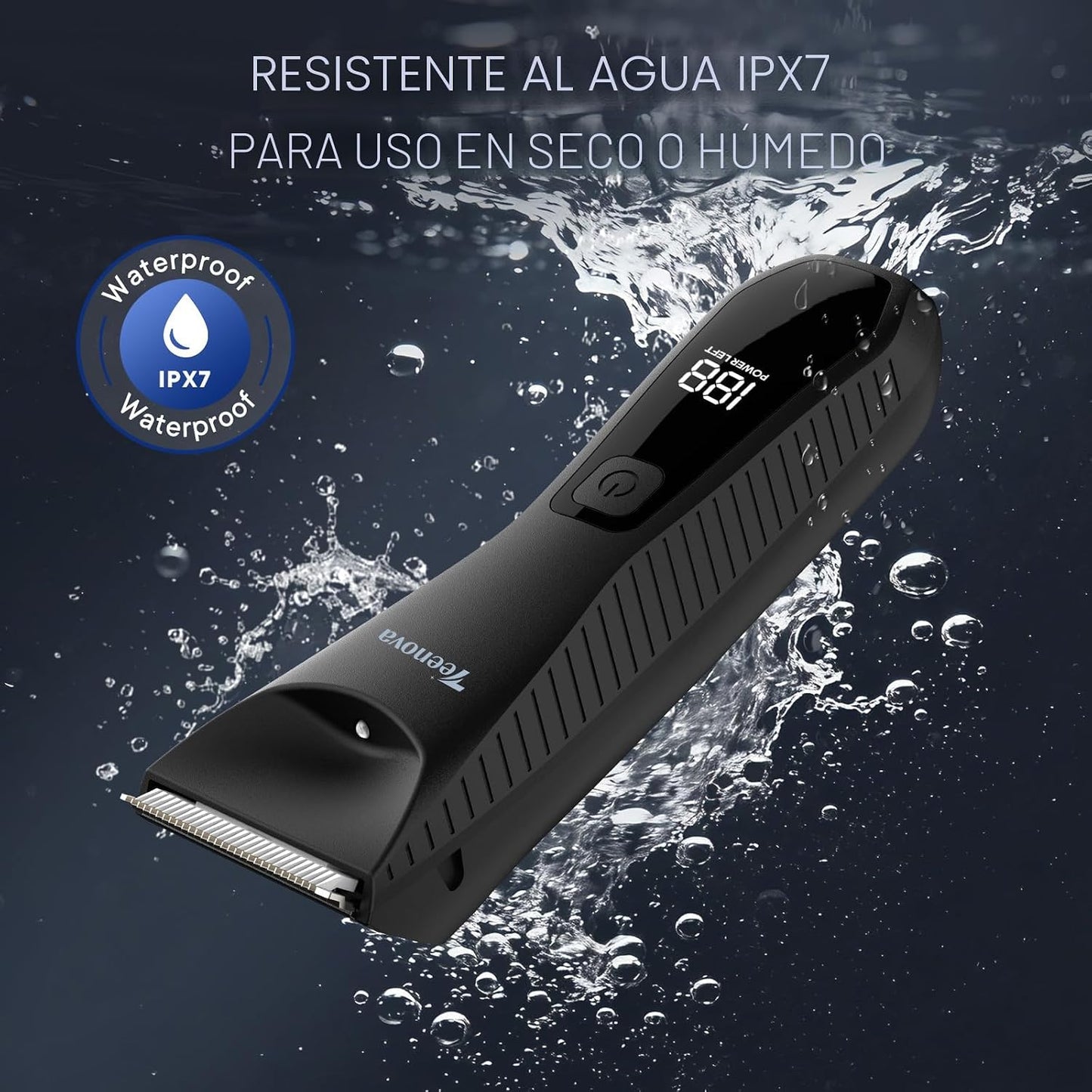 TEENOVA - Recortadora de vello púbico y corporal para hombre, afeit...