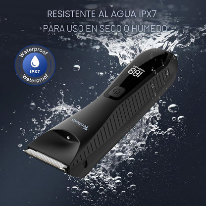 TEENOVA - Recortadora de vello púbico y corporal para hombre, afeit...
