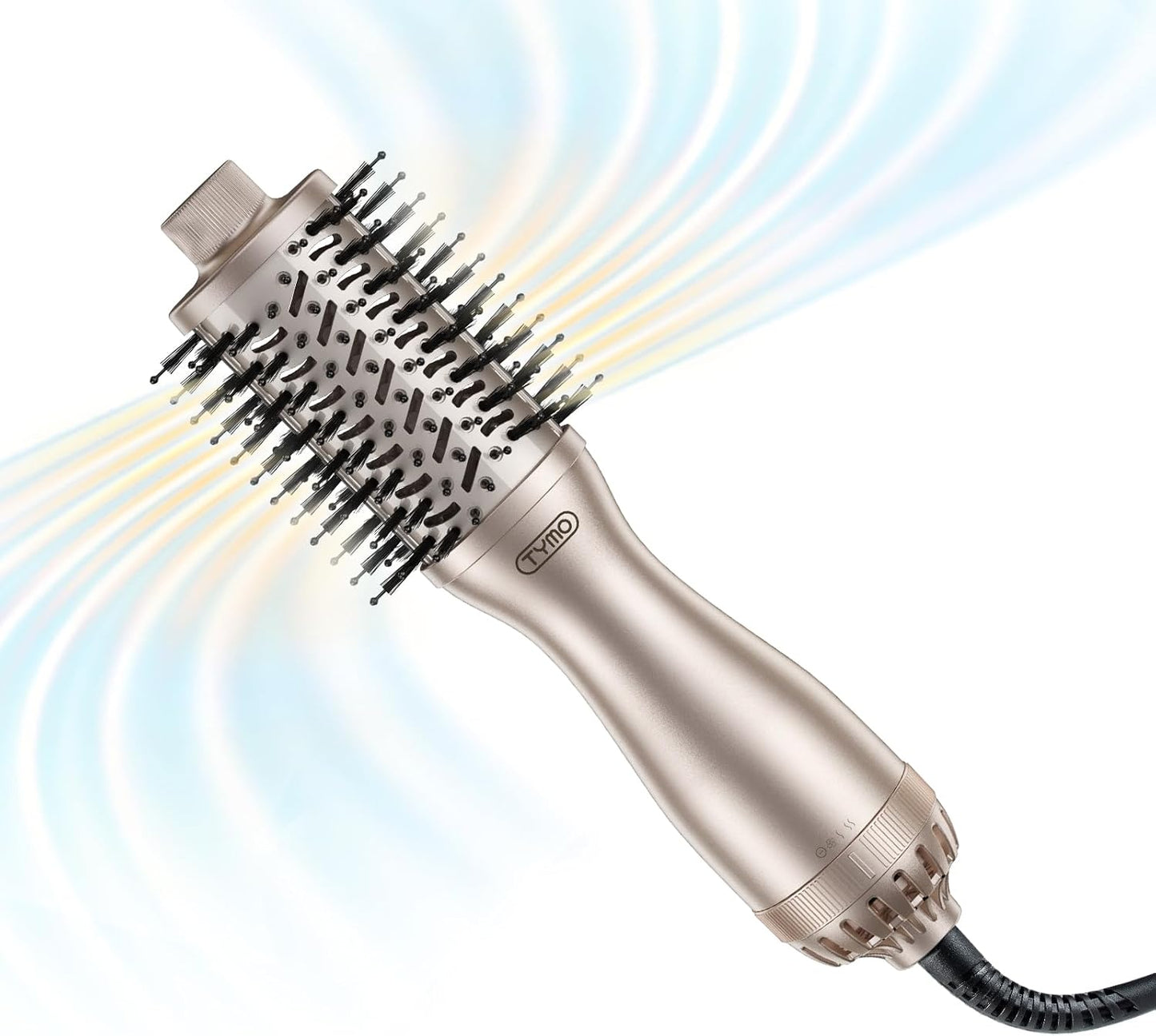 TYMO 2.0 Cepillo Secador de Pelo - Cepillo de Soplado de Aire Caliente, Voluminizador de Un Paso, Rodillo de Barril de 2 Pulgadas Mejorado para Rizar, 3 Veces Más Rápido para Secar, 0.6 lb Ligero