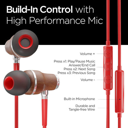 Symphonized Auriculares con cable para iPhone con sonido de graves...