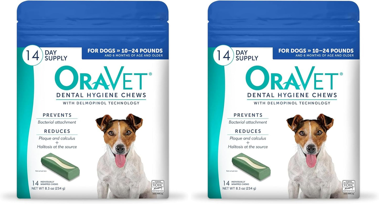 OraVet Masticables de higiene dental para perros pequeños, cuidado...
