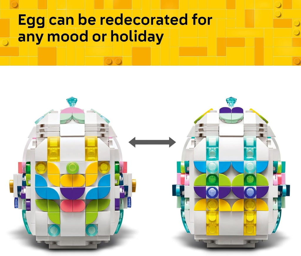 LEGO Juguete decorativo de construcción de huevos de Pascua para niñas y niños, actividad artesanal de primavera para niños a partir de 8 años, relleno de cesta o idea de regalo para Pascua, 40816