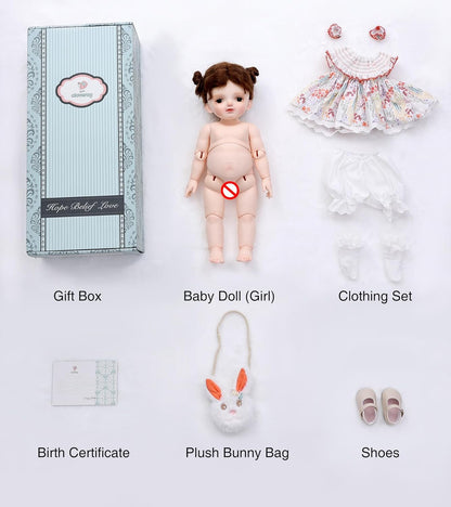 Cloveray Muñecas BJD, Muñeca Articulada de Bola 1\/4 Conjunto Compl...