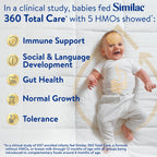 Similac 360 Total Care Fórmula infantil, con 5 prebióticos HMO, nue...